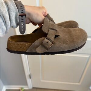 Birkenstock Brown Sandals with Cork Footbed